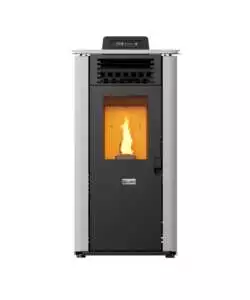 Stufa a pellet canadian stove "design 10" bianco  8,7 kw